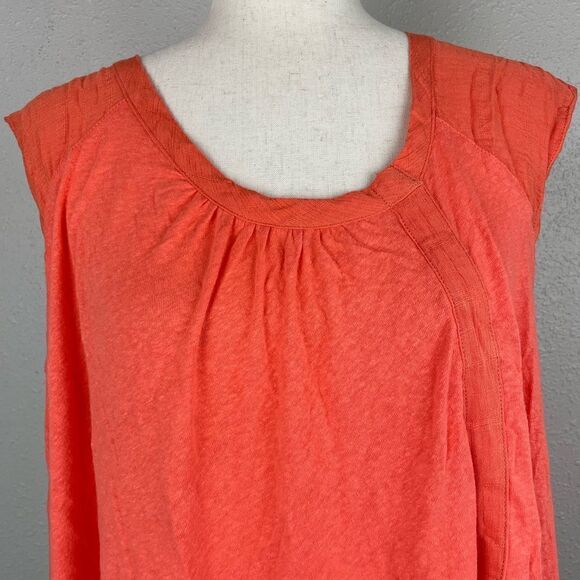 NWOT Free People Orange Sleeveless Tunic Top Size XS - Picture 2 of 6